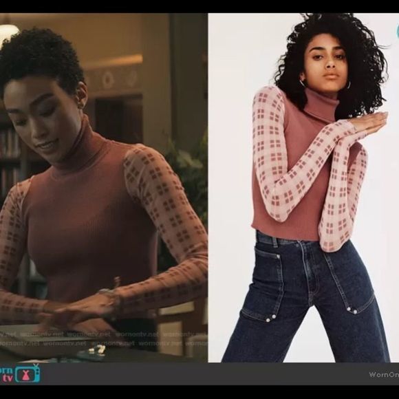 ZARA combination knit sweater - Picture 5 of 10